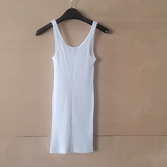 NWT XS White Vince Favorite Tank Modal Jersey Fitted Basic Soft BalletCore Long - Picture 7 of 10